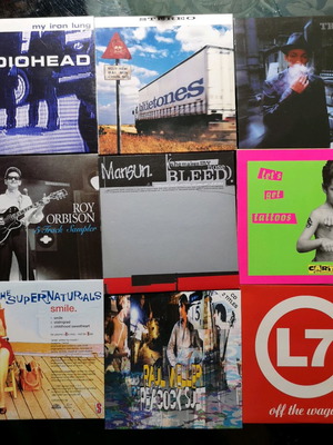 Rock CD-singles used, pack of 20