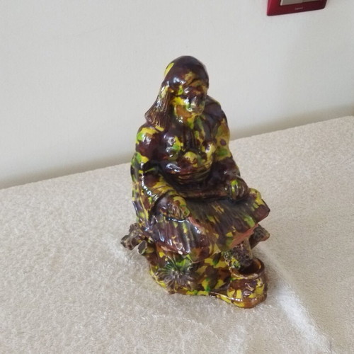 Ottoman Ceramic Tobacco Holder Soldier Figure vintage, used