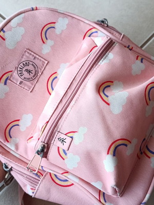 Parkland preschool backpack with rainbow design