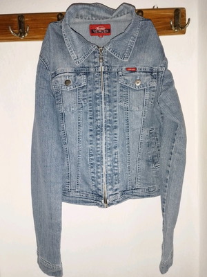 Veirjen denim jacket used, size M, blue