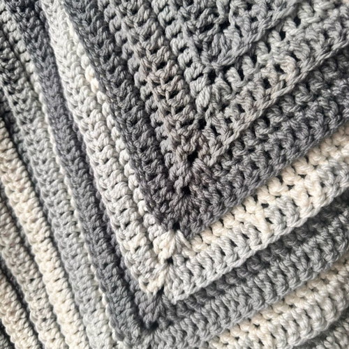 Handmade knitted poncho with turtleneck made to order, gray and white