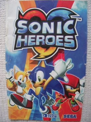 SONIC HEROES MANUAL SEGA