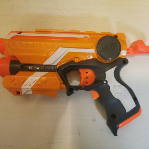 Modified Nerf Fire Strike Blaster used
