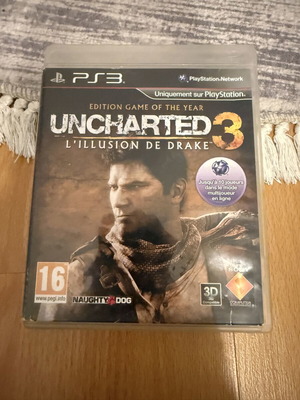 Uncharted 3 παιχνίδι PS3 μεταχειρισμένο, γαλλικό εξώφυλλο