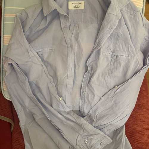 Massimo Dutti Woman Washed shirt size S, like new, blue