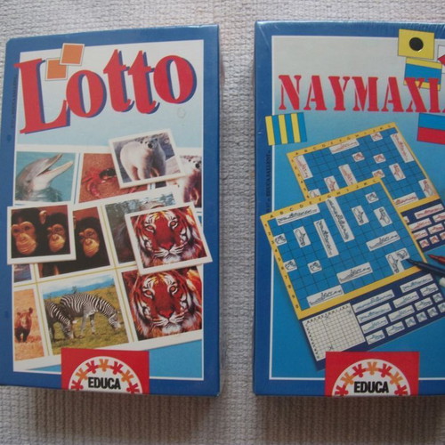 Small board games Educa new Lotto and Naval Battle