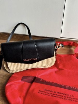 Valentino shoulder bag new, black and beige
