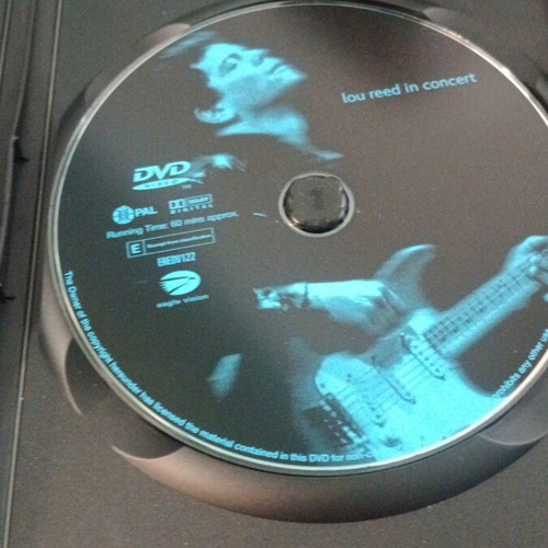 Lou Reed A Night With Lou Reed DVD like new, rock