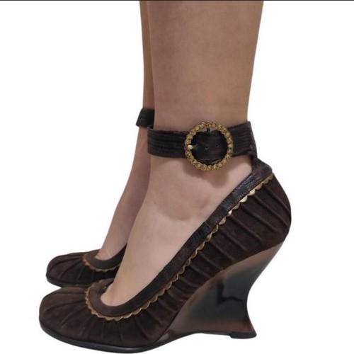 Unique Vintage Velvet Heels Roberto Botella size EU 38 like new