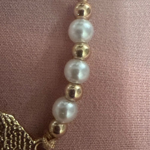 Adjustable bracelet new, blue and gold in gift packaging