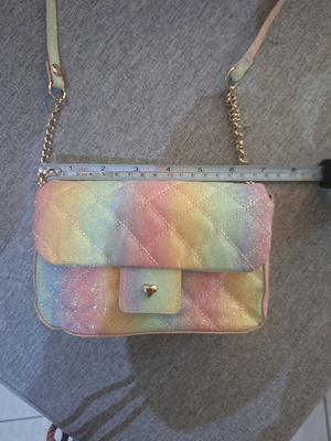 Children's bag with glitter rainbow colors H&M like new