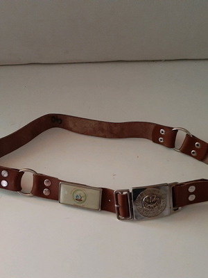 Collectible leather belt Sōma Ellēnikou Odigismou like new