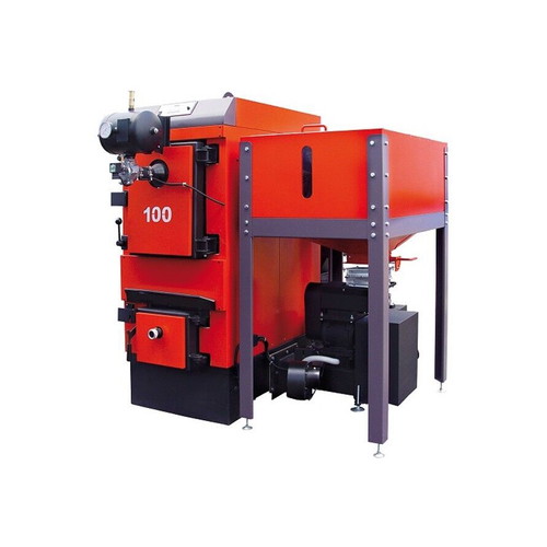 Radijator TKAN 80kW Biomass Boiler used with silo