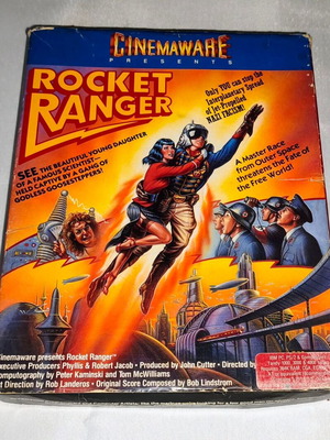 PC Rocket Ranger Big Box μεταχειρισμένο, Cinemaware, περιπέτεια δράσης