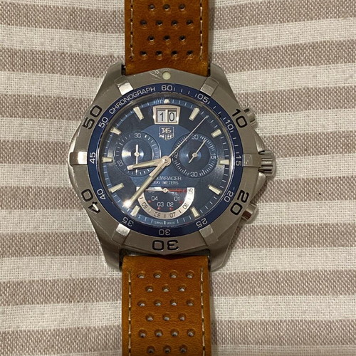 Tag Heuer men's watch like new, blue