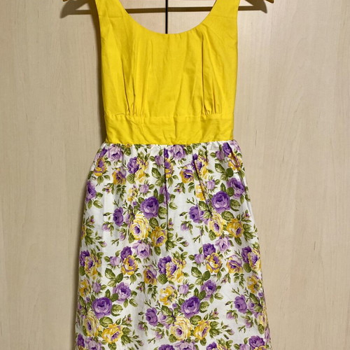 Intro Costume Dress new, colorful summer cotton with floral skirt