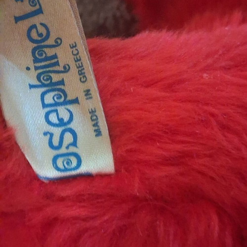 Retro plush donkey Josephine Ltd used, Greek made 1981-1984