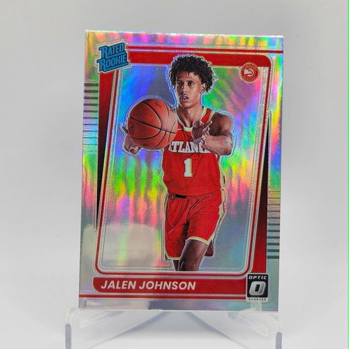 2021-22 Panini Donruss Optic Jalen Johnson Holo Rated Rookie card like new