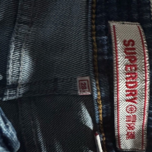 Superdry Salem women's denim shorts like new, mid worn blue, size S