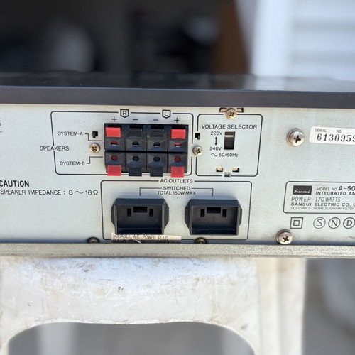Sansui A-505 vintage stereo amplifier used, fully functional