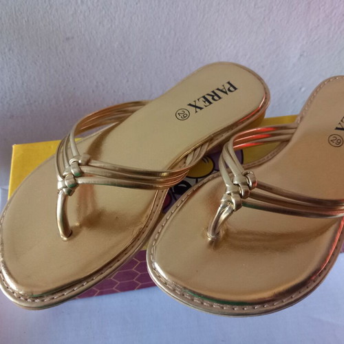 Parex children's flip-flops size 29 new, gold color