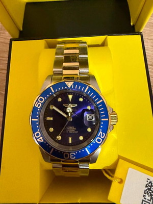 Invicta Pro Diver ανδρικό αυτόματο ρολόι από ανοξείδωτο ατσάλι 40mm καινούργιο, μπλε