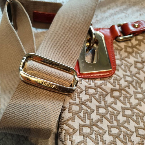 DKNY crossbody and handbag like new with leather details