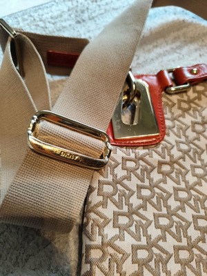 DKNY crossbody and handbag like new with leather details