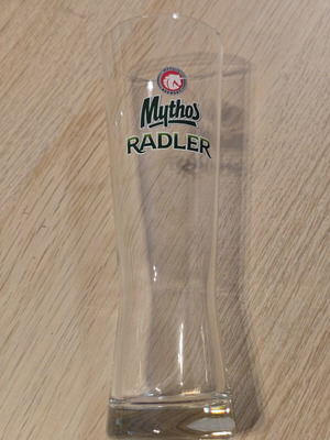 Mythos Radler beer glass new