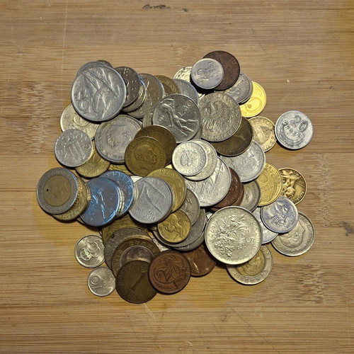 Coins from foreign countries used