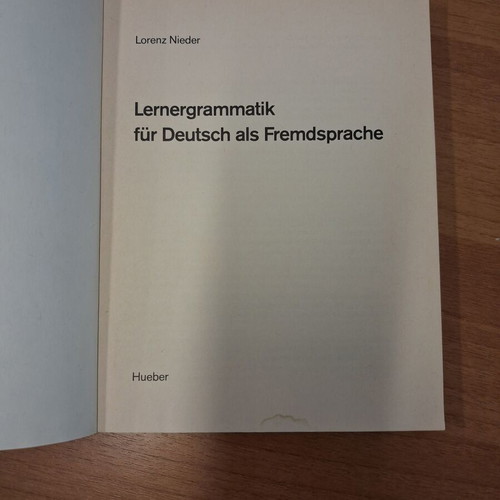 Lernergrammatik für Deutsch als Fremdsprache like new