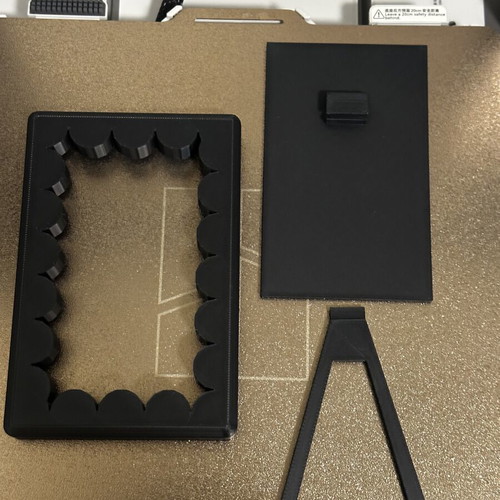 3D Printed Frame, black, PLA material