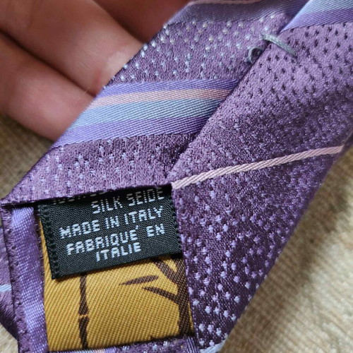 Kenzo Homme silk tie like new, colorful purple