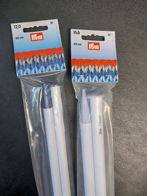 Βελόνες πλεξίματος σετ νο 12 και 15 Prym καινούργιες