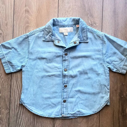 Zara kids shirt and blue t-shirt set, age 3