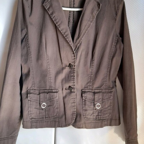 Woman's jacket brown size M used, cotton