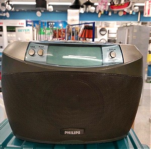 Ραδιόφωνο ψηφιακό Philips AE2380 με ρολόϊ και ξυπνητήρι ρεύματος+δώρο μπαταρίες