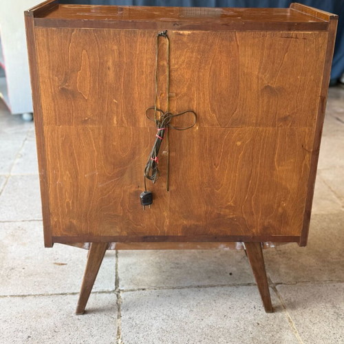 Vintage bar furniture used with internal lighting and lock