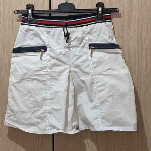 Skirt XS used, white, elastic waist 35cm, length 40cm