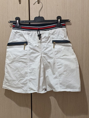 Skirt XS used, white, elastic waist 35cm, length 40cm