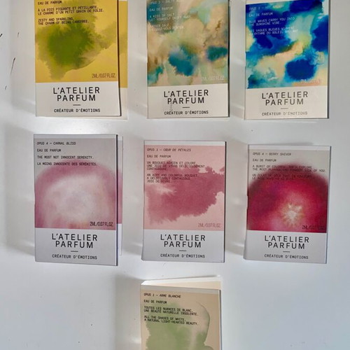 Set L'Atelier Parfum perfumes new, 7x2 ml tester samples