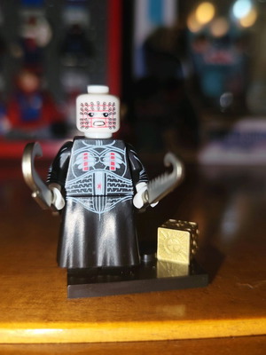 Pinhead (Hellraiser) like new with stand, blades, and Lament Configuration Box
