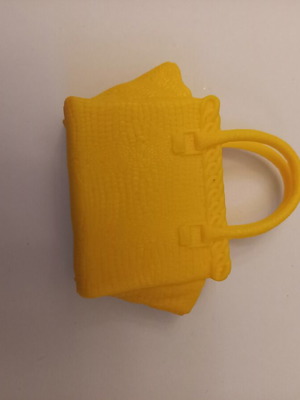 Barbie Fashionistas Complete Yellow Tote Shopping Purse Bag