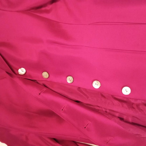 Monsoon silk jacket fuchsia S–M like new