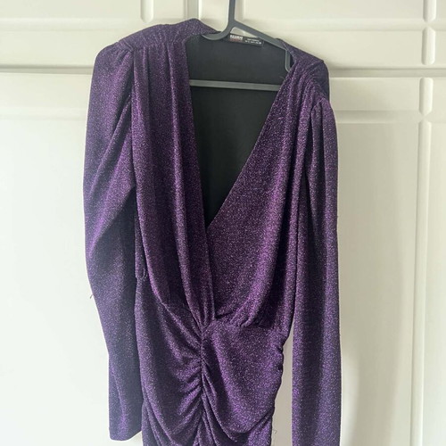 Pull&Bear dress purple with glitter like new