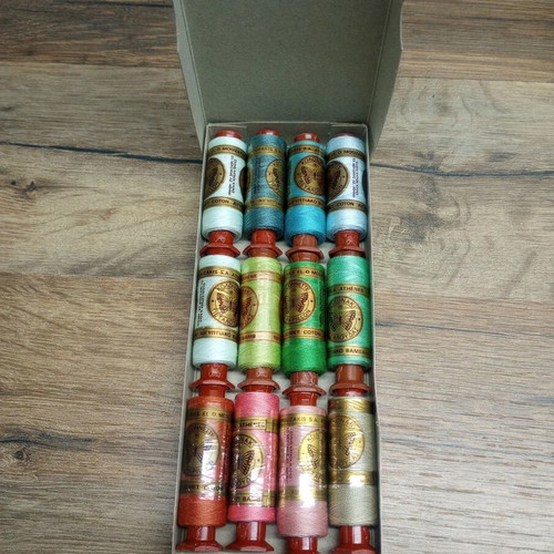 Colonnette vintage sewing threads pack of 12, Egyptian cotton
