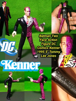 Vintage φιγούρα δράσης Batman Two Face Kenner 1995, Tommy Lee Jones