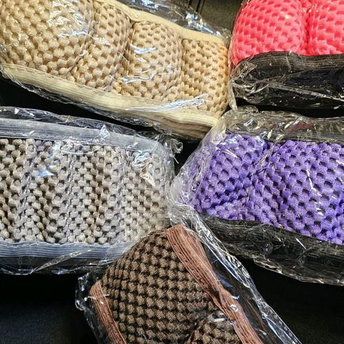 Steering wheel cover new in brown, pink, beige, purple, gray