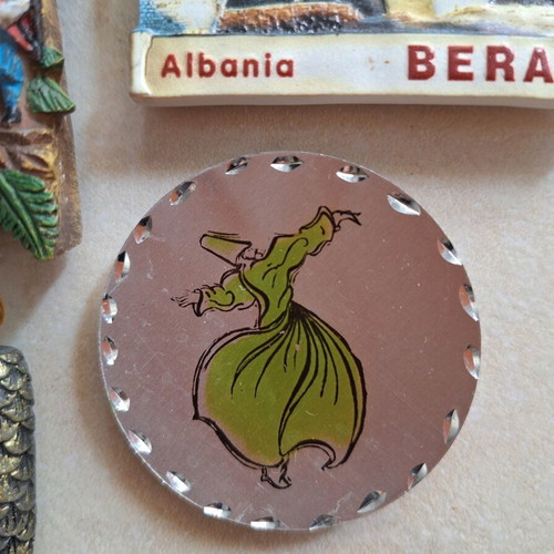 Set of five fridge magnets from abroad