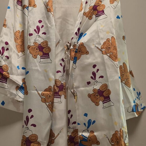 Tres Jolie satin robe with nightgown like new